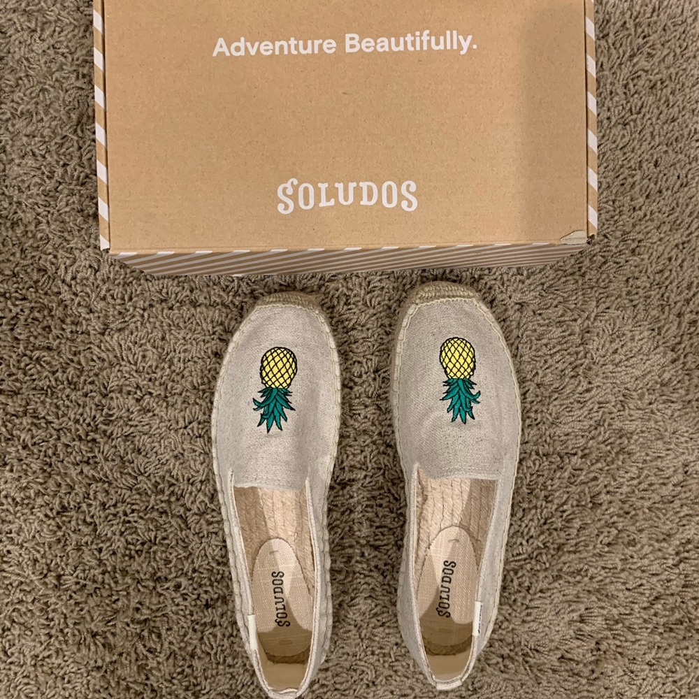 Soludos Pineapple Canvas Slipper Espadrilles - image 2
